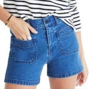 Madewell High Waist Buttonfront Shorts - never worn